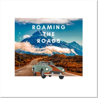 Travelling road by car Posters and Art